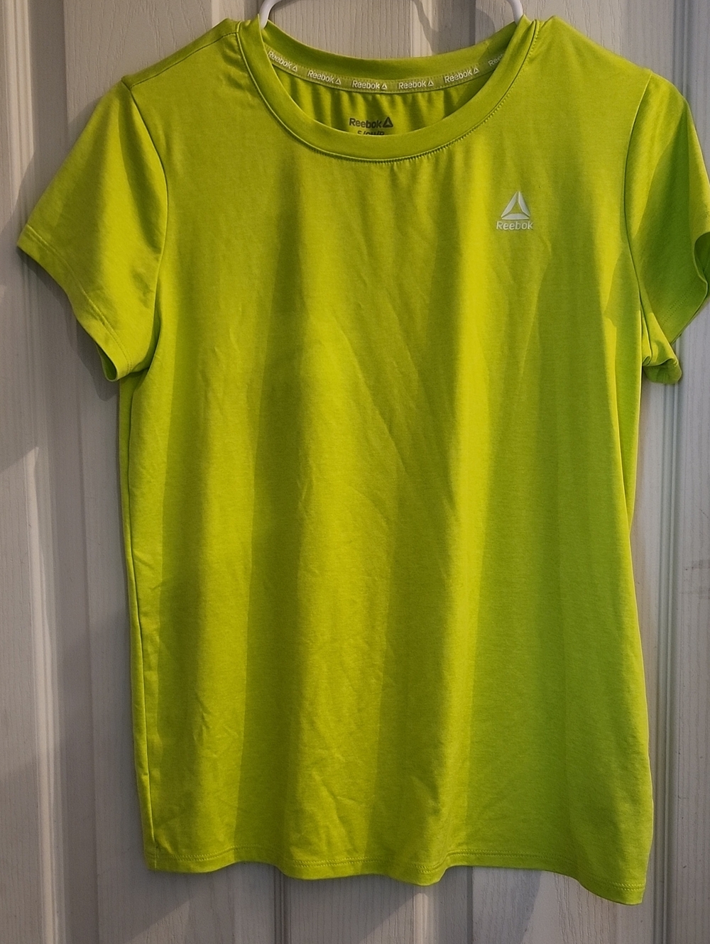 Reebok Women's Neon Lime Short Sleeve Crewneck Tee - Bright Yellow-Green